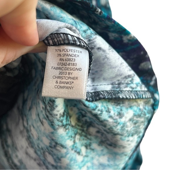 Christopher & Banks Multicolored Shirt - Picture 4 of 5